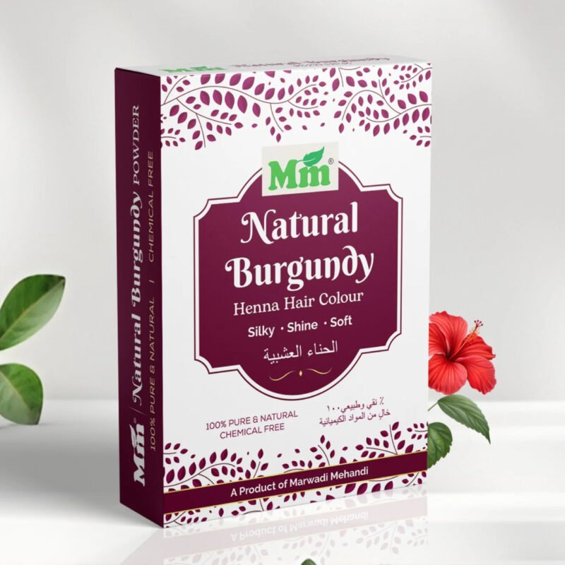 Burgundy Red Henna for Hair Color