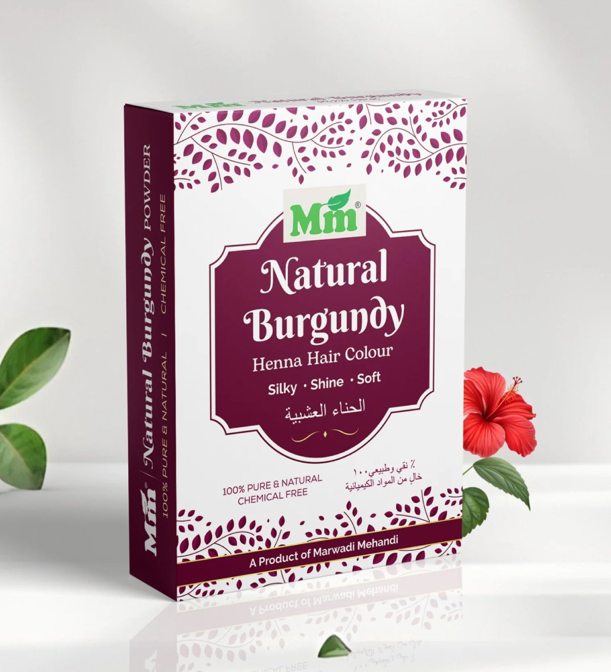 Burgundy Red Henna for Hair Color